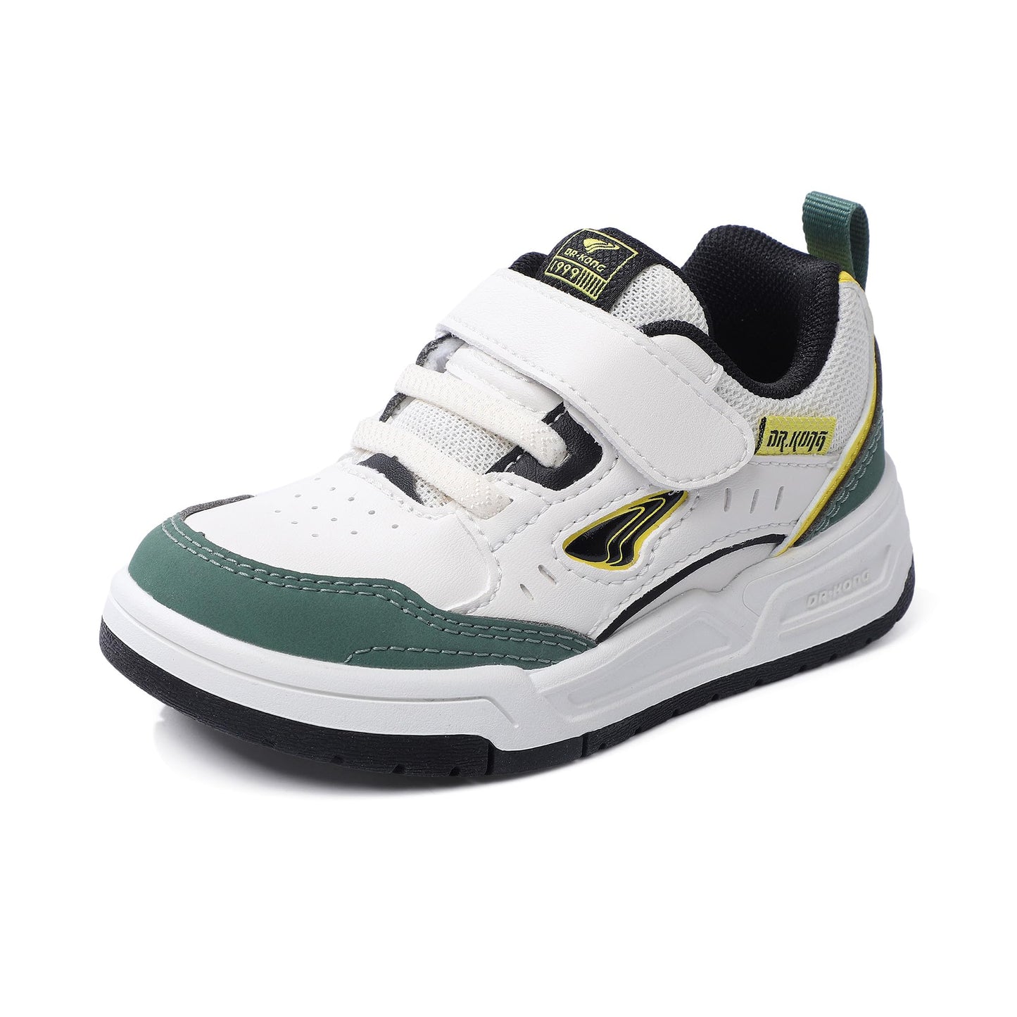Dr Kong Toddler Boys Girls Shoes Tennis Leather Skate Shoes Casual Fashion Walking Sneakers with Hook and Loop for Toddlers and Little Kids