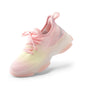 Girls Ombre Slip On Sneakers with Jelly Outsole and Chunky Heel