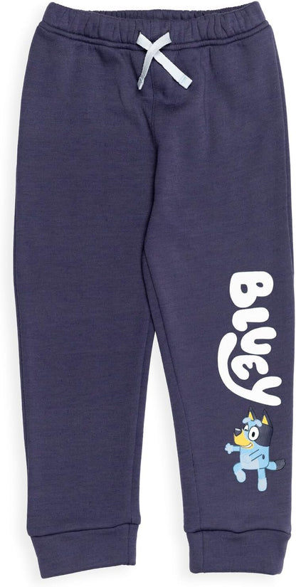 Bluey Fleece Pullover Hoodie and Pants Outfit Set Toddler to Little Kid Sizes (2T - 7-8)