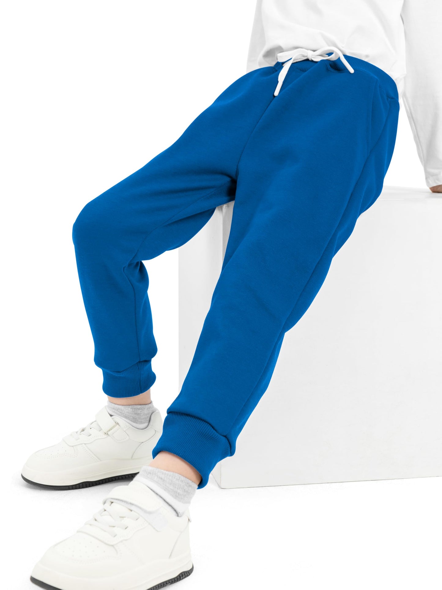 Toddler Boys Fleece Jogger Sweatpants with Drawstring 3 Pack