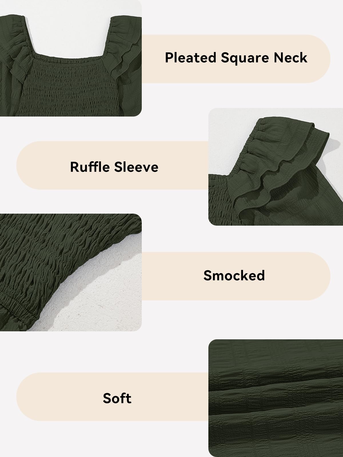 DOKOTOO KIDS Girls Dresses with Tiered Ruffle Long Sleeve and Side Pockets, Smocked Fall Spring Dress for 6-13 Years