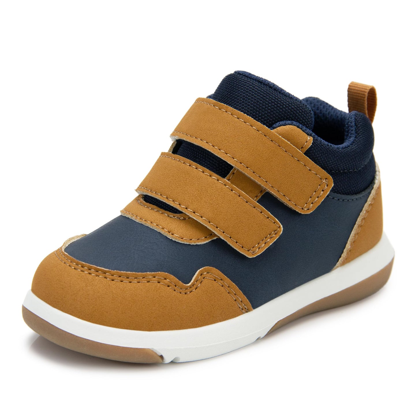 11 Wide Little KidToddler Caramelnavy Sneakers
