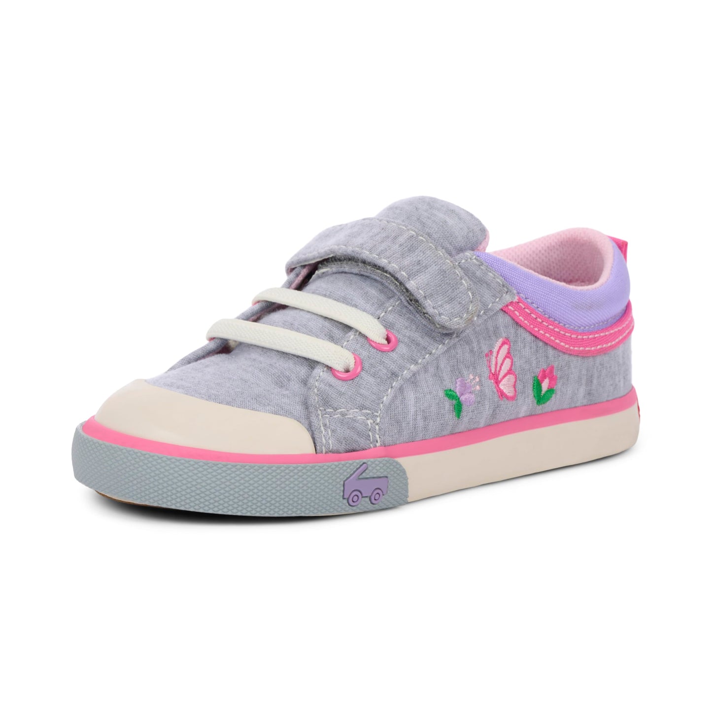 Kids Hook and Loop Sneakers with Rubber Toe Cap and APMA Acceptance