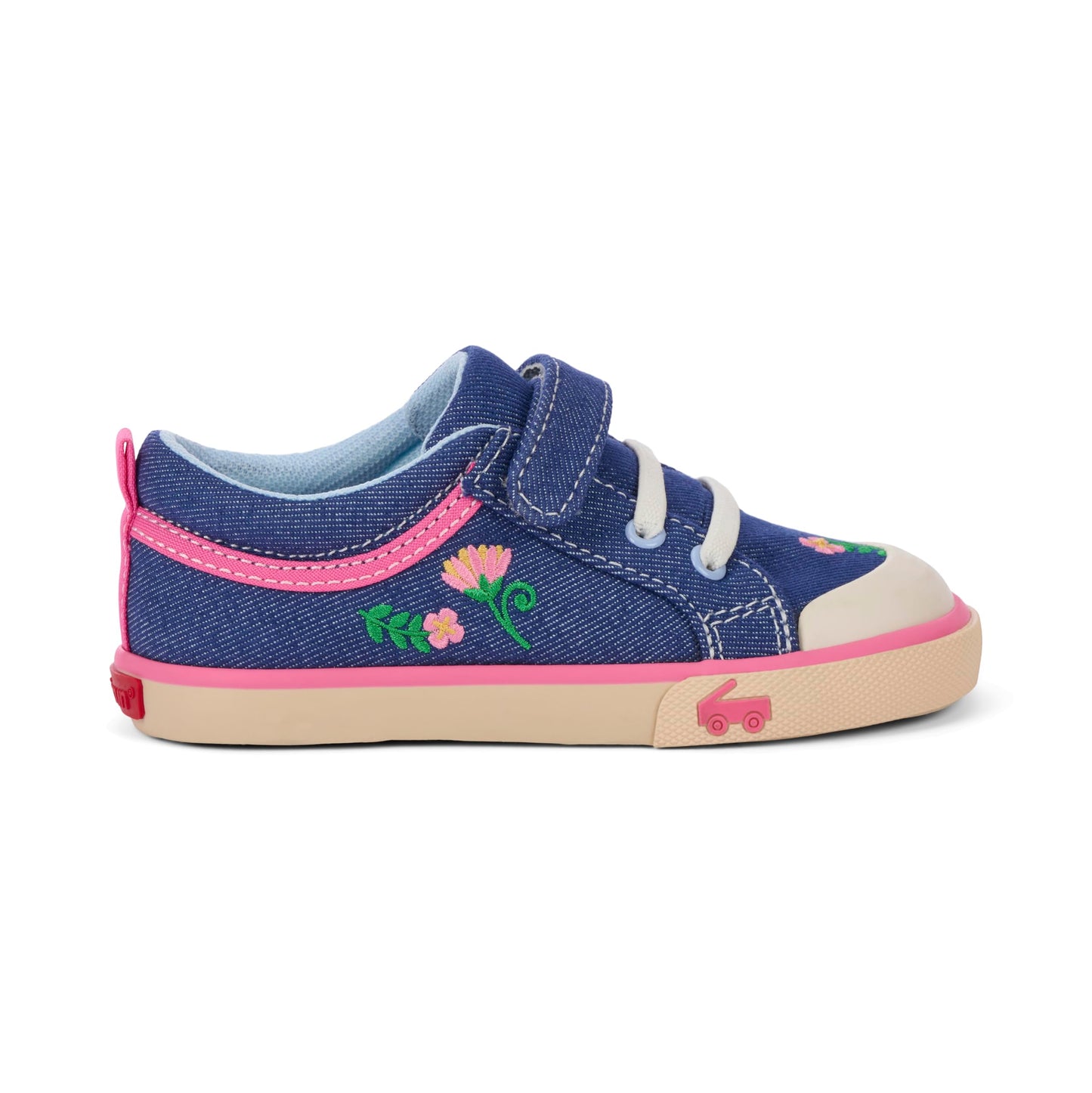 Kids Hook and Loop Sneakers with Rubber Toe Cap and APMA Acceptance
