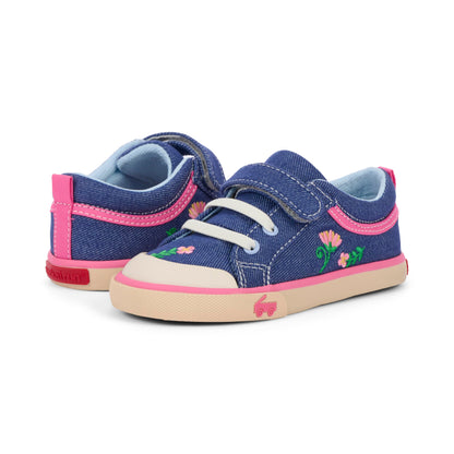Kids Hook and Loop Sneakers with Rubber Toe Cap and APMA Acceptance