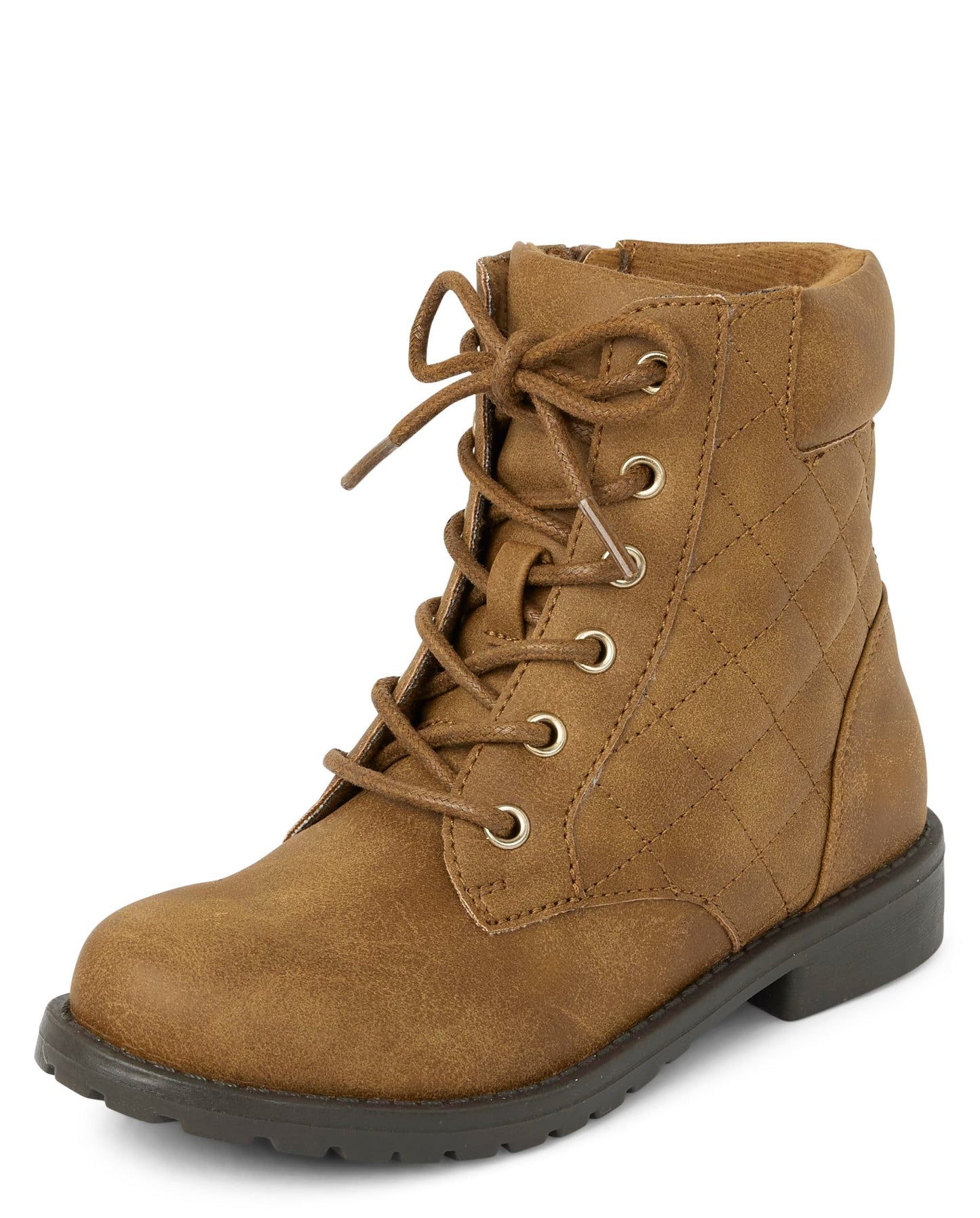 The Children's Place girls Girls Lace Up Combat Boots