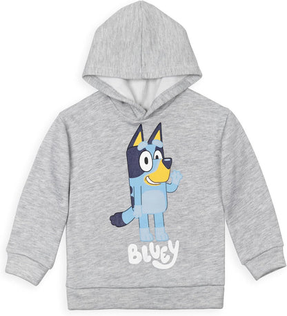 Bluey Fleece Pullover Hoodie and Pants Outfit Set Toddler to Little Kid Sizes (2T - 7-8)
