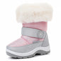 Apakowa Kids Girls Insulated Fur Winter Warm Snow Boots (Toddler/Little Kid)