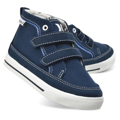 Hurley Kids Toddler and Little Kids Tedd Canvas Sneakers with Straps High Cut Skateboarding Shoes for Boys and Girls, Durable Shoes for School