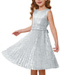 GRACE KARIN Girls Sequin Dress Sleeveless Prom Party Formal Graduations Fancy Tween Girls Dresses Size 5-12