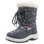Apakowa Kids Girls Insulated Fur Winter Warm Snow Boots (Toddler/Little Kid)