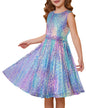 GRACE KARIN Girls Sequin Dress Sleeveless Prom Party Formal Graduations Fancy Tween Girls Dresses Size 5-12