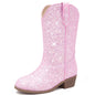 Motasha Glitter Girls Cowgirl Boots Sparkly Cowboy Dress Boots For Toddler To Big Kid Mid Calf Pointed Toe Party Birthday Horse Riding