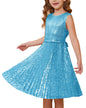 GRACE KARIN Girls Sequin Dress Sleeveless Prom Party Formal Graduations Fancy Tween Girls Dresses Size 5-12