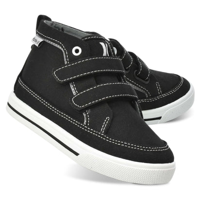Hurley Kids Toddler and Little Kids Tedd Canvas Sneakers with Straps High Cut Skateboarding Shoes for Boys and Girls, Durable Shoes for School