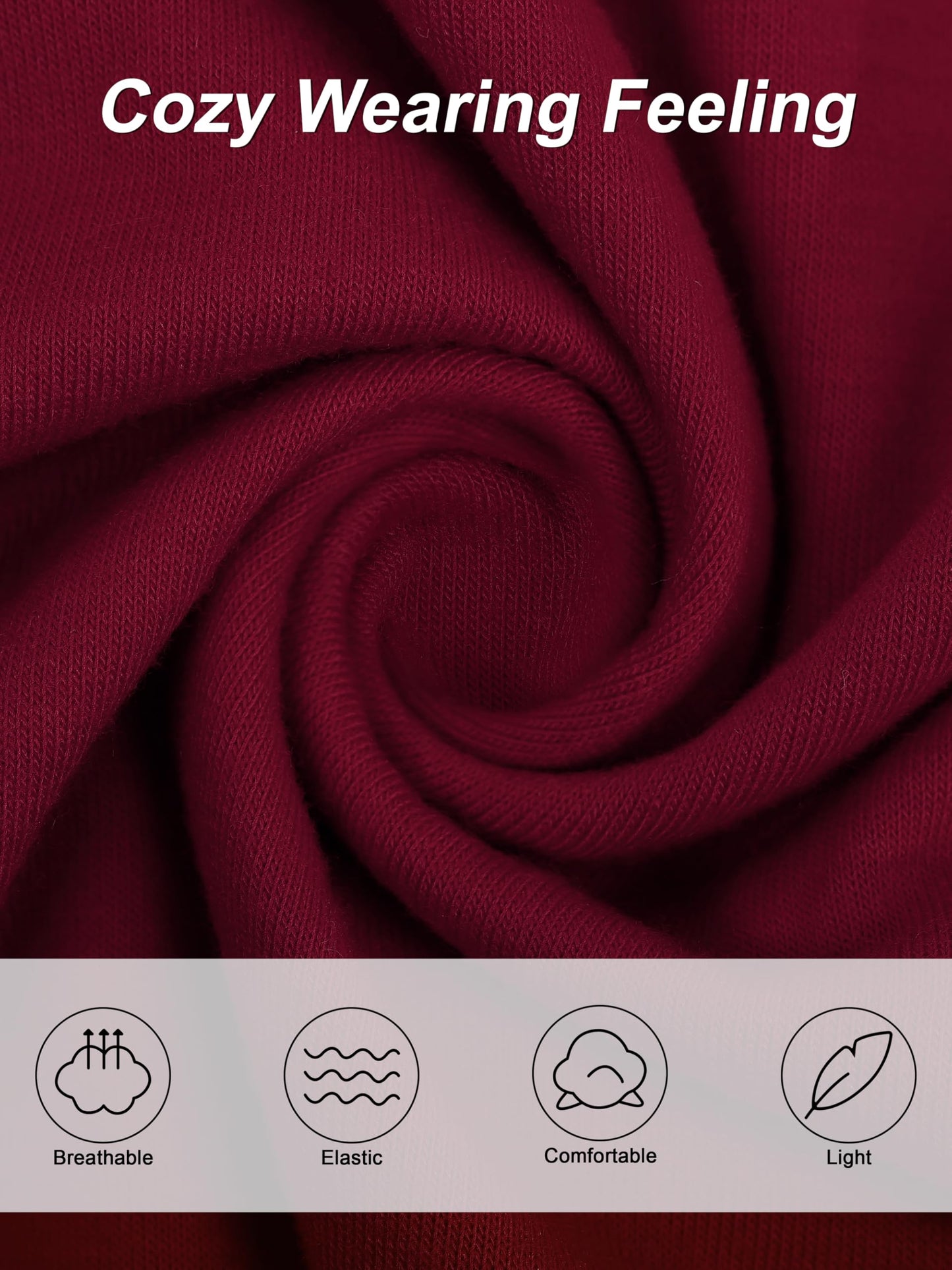 Boys Solid Color Long Sleeve Crewneck T Shirt 5 Pack Set