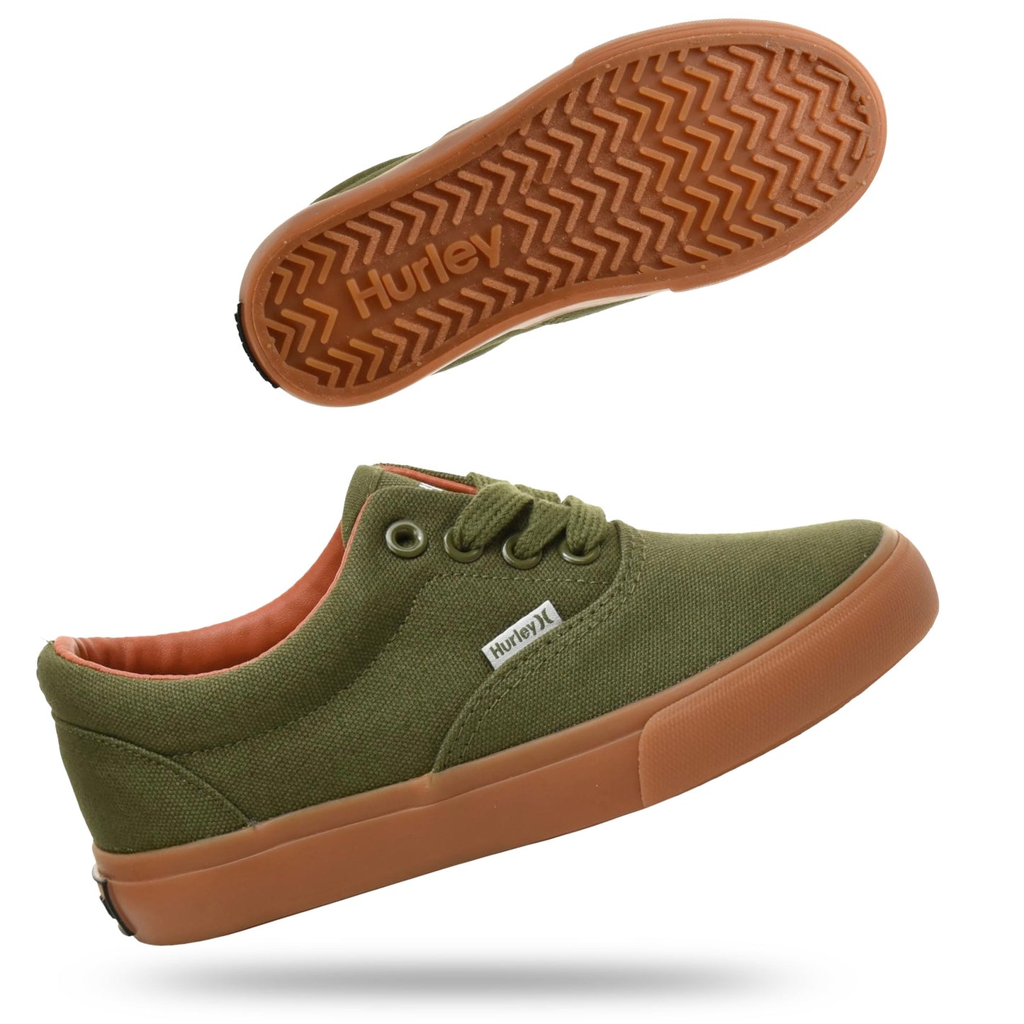 Kids Canvas Lace Up Sneakers with Durable Rubber Sole for Daily Wear