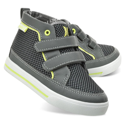Hurley Kids Toddler and Little Kids Tedd Canvas Sneakers with Straps High Cut Skateboarding Shoes for Boys and Girls, Durable Shoes for School