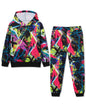 Boy 2 Pcs Clothes Cool 3D Printing Long Sleeve Hoodie & Sweatpants Outfit for 5-12 Years