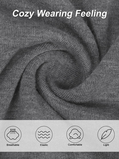 Boys Solid Color Long Sleeve Crewneck T Shirt 5 Pack Set