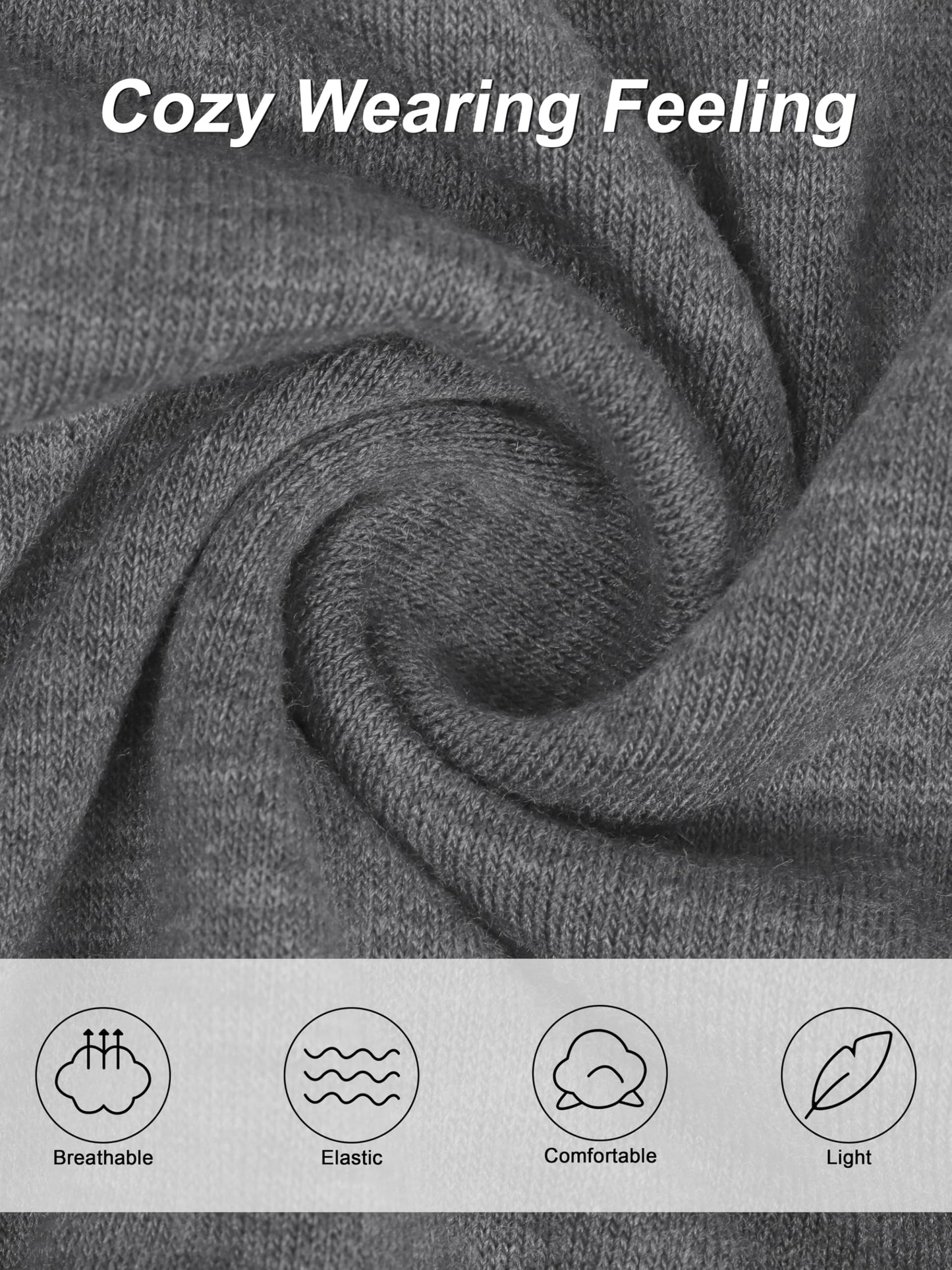 Boys Solid Color Long Sleeve Crewneck T Shirt 5 Pack Set