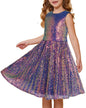 GRACE KARIN Girls Sequin Dress Sleeveless Prom Party Formal Graduations Fancy Tween Girls Dresses Size 5-12