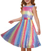 GRACE KARIN Girls Sequin Dress Sleeveless Prom Party Formal Graduations Fancy Tween Girls Dresses Size 5-12