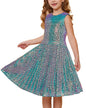 GRACE KARIN Girls Sequin Dress Sleeveless Prom Party Formal Graduations Fancy Tween Girls Dresses Size 5-12