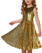 GRACE KARIN Girls Sequin Dress Sleeveless Prom Party Formal Graduations Fancy Tween Girls Dresses Size 5-12
